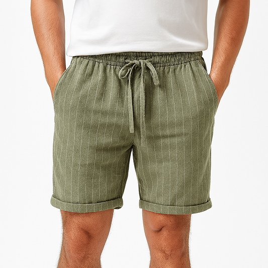 Firenze Linnen Shorts – Gestreepte Elegantie