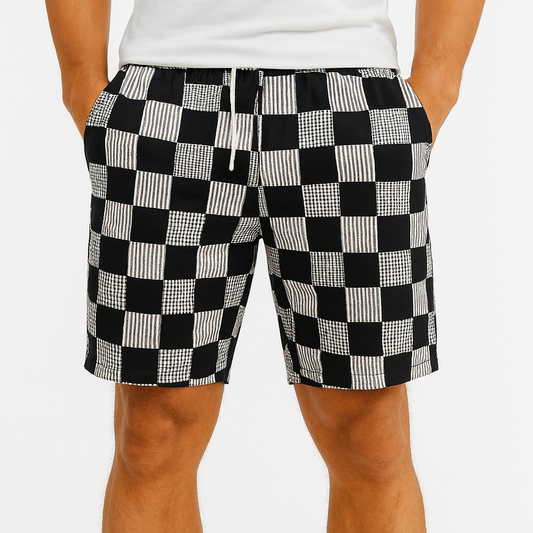 Ibiza Checkered Shorts – Zomerse Uitstraling